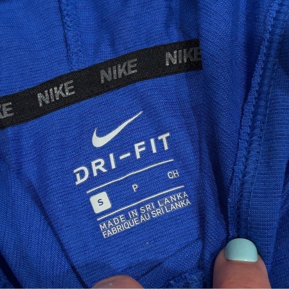 NIKE Dri-FIT youth Pullover long sleeve Hoodie blue size small - Picture 4 of 9